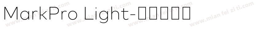 MarkPro Light字体转换
